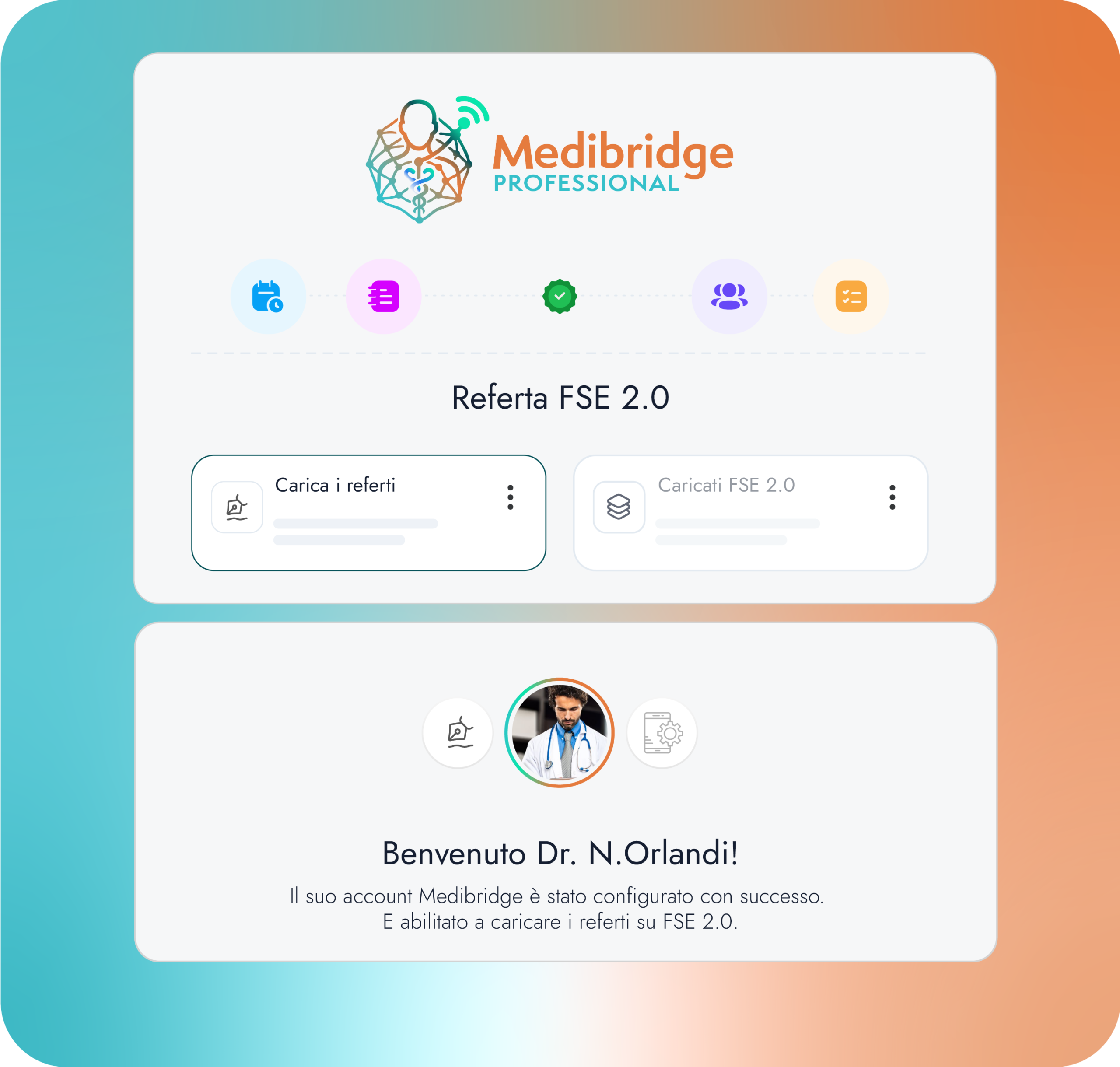 Completa account Medibridge Professional